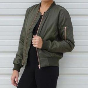 2/$20 Olive Green Bomber Jacket